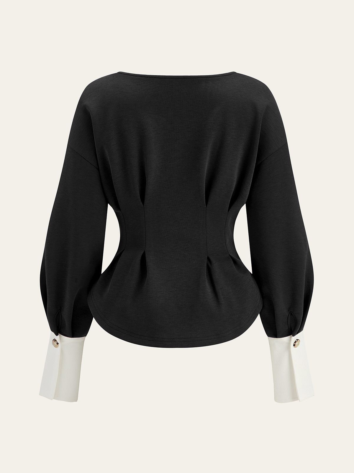 Balon Kollu Peplum Sweatshirt
