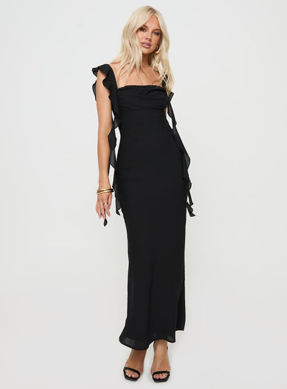 Siyah Maxi Elbise
