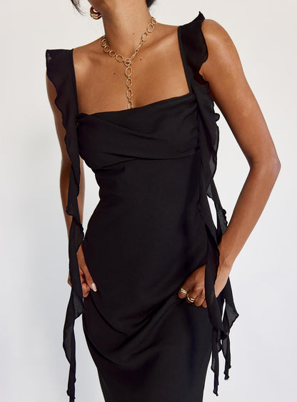 Siyah Maxi Elbise