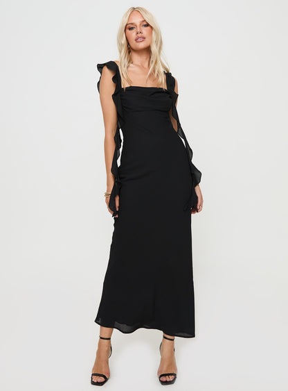 Siyah Maxi Elbise
