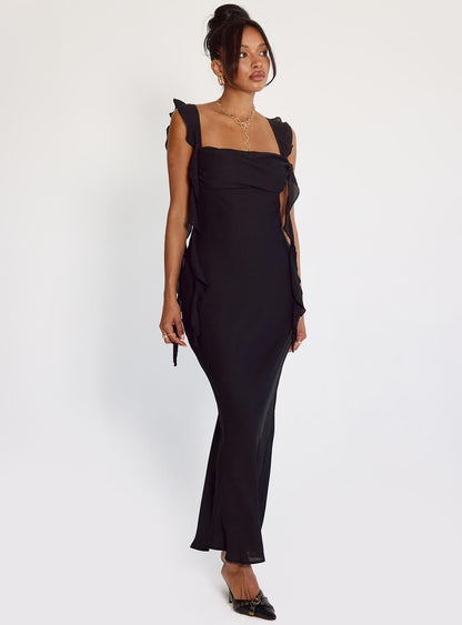 Siyah Maxi Elbise