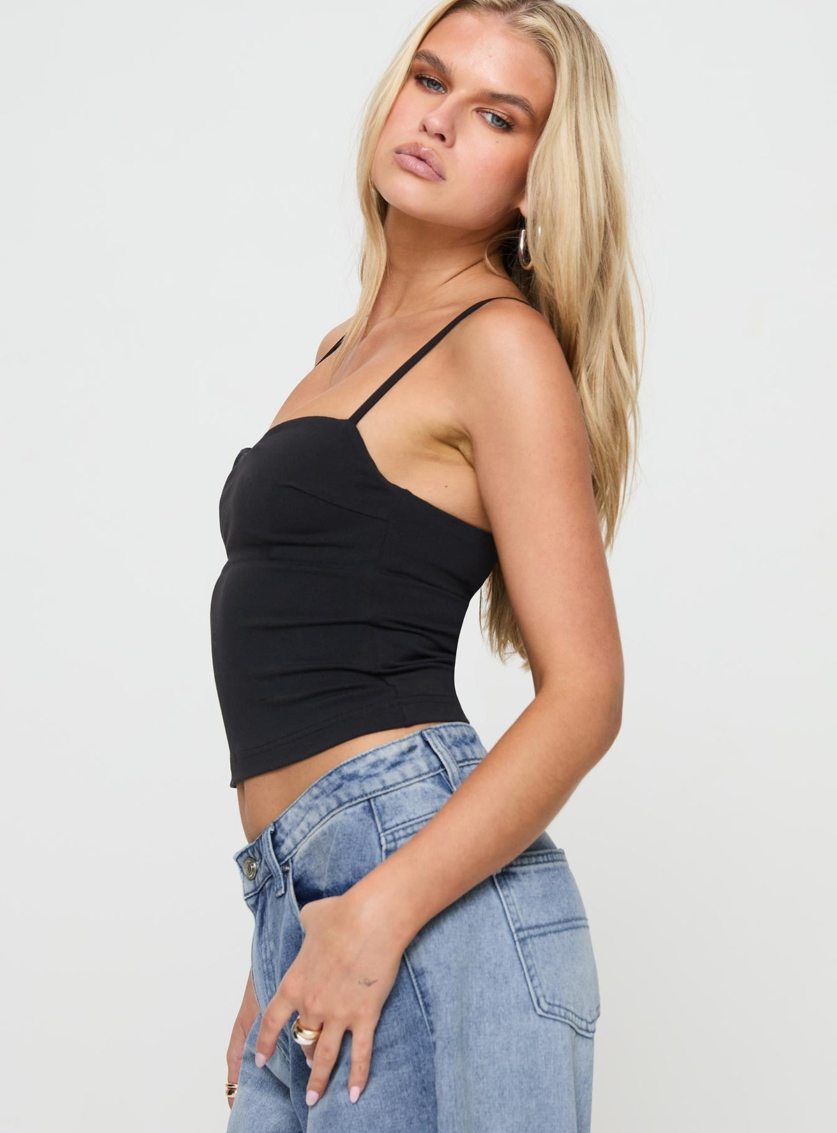 Siyah Basic Top